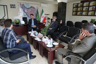 دیدار رئیس اتحادیه سم، کود و مواد شیمیایی استان با رئیس سازمان جهاد کشاورزی استان همدان